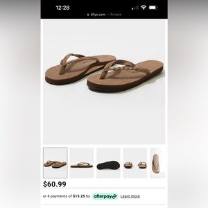 Rainbow brand braid sandals